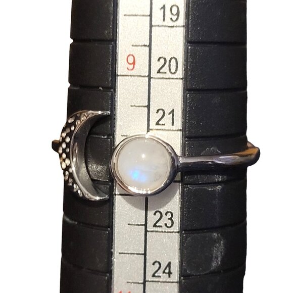 Pearich Opal Gold Vermeil Ring 925 Sterling Silver New Moon Sz 9.5 Original Box - Picture 6 of 6